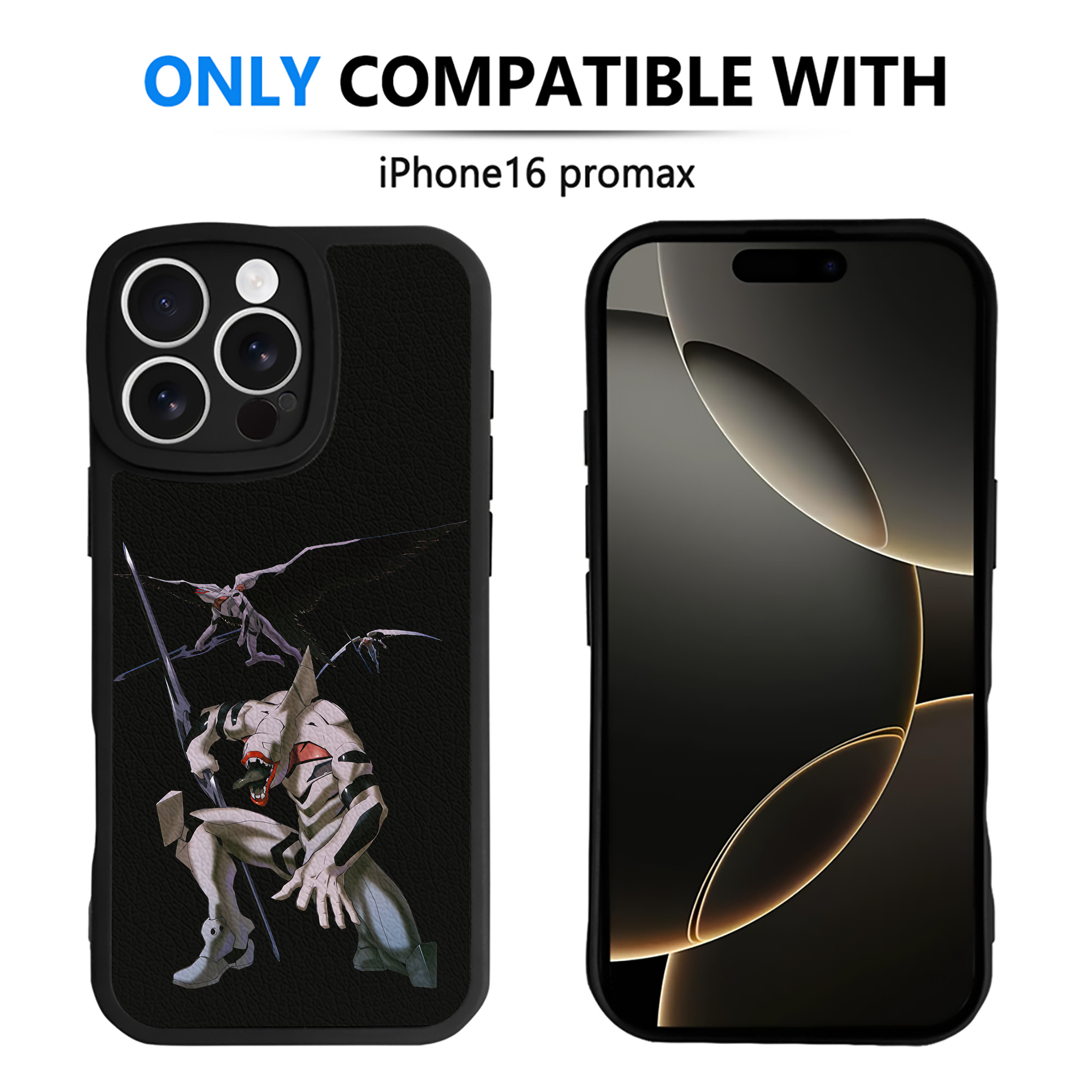 （画像用） EVA 新世紀エヴァンゲリオン 【iPhone 16シリーズ対応】シリコンスマホケース（レザー調） 材質：シリコン
